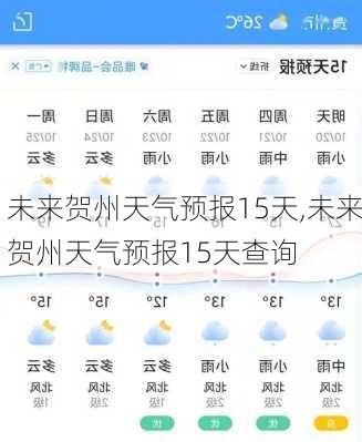 未来贺州天气预报15天,未来贺州天气预报15天查询